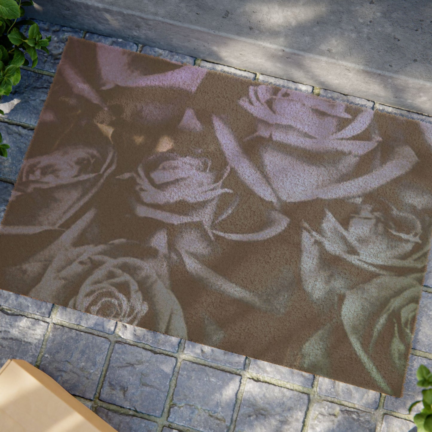 Blue Roses Doormat