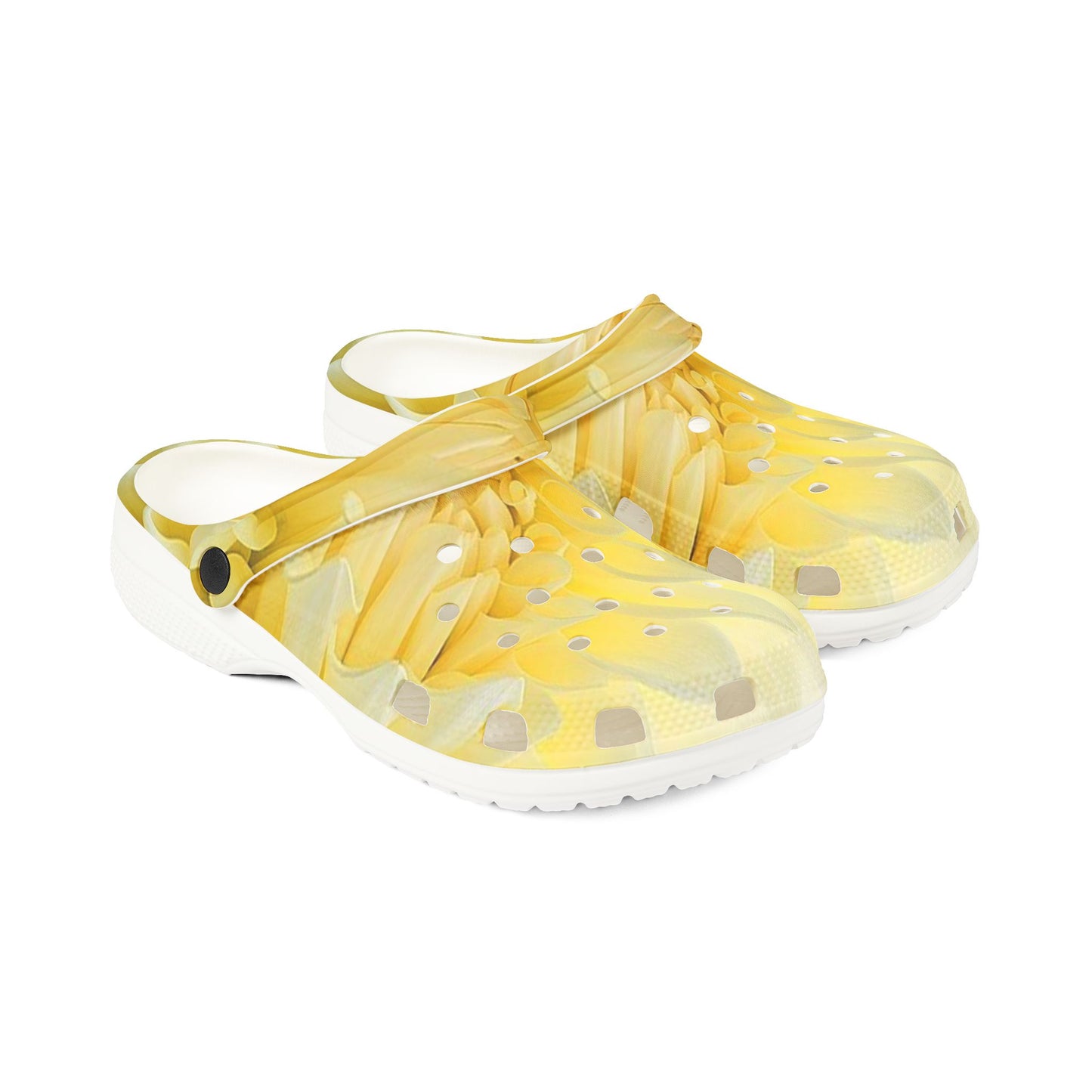 Yellow Dahlia Foam Shoes