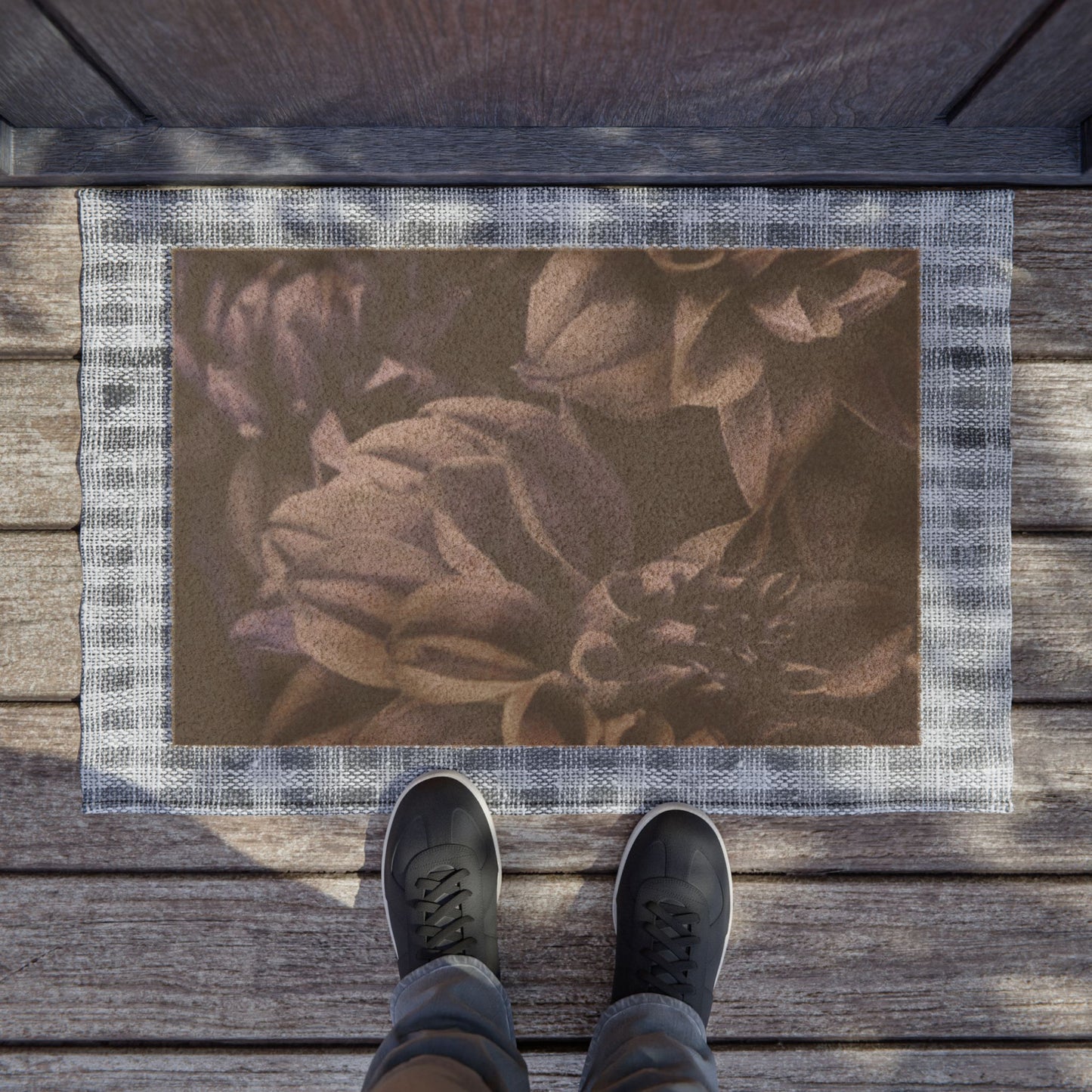 Blue Dahlia Doormat