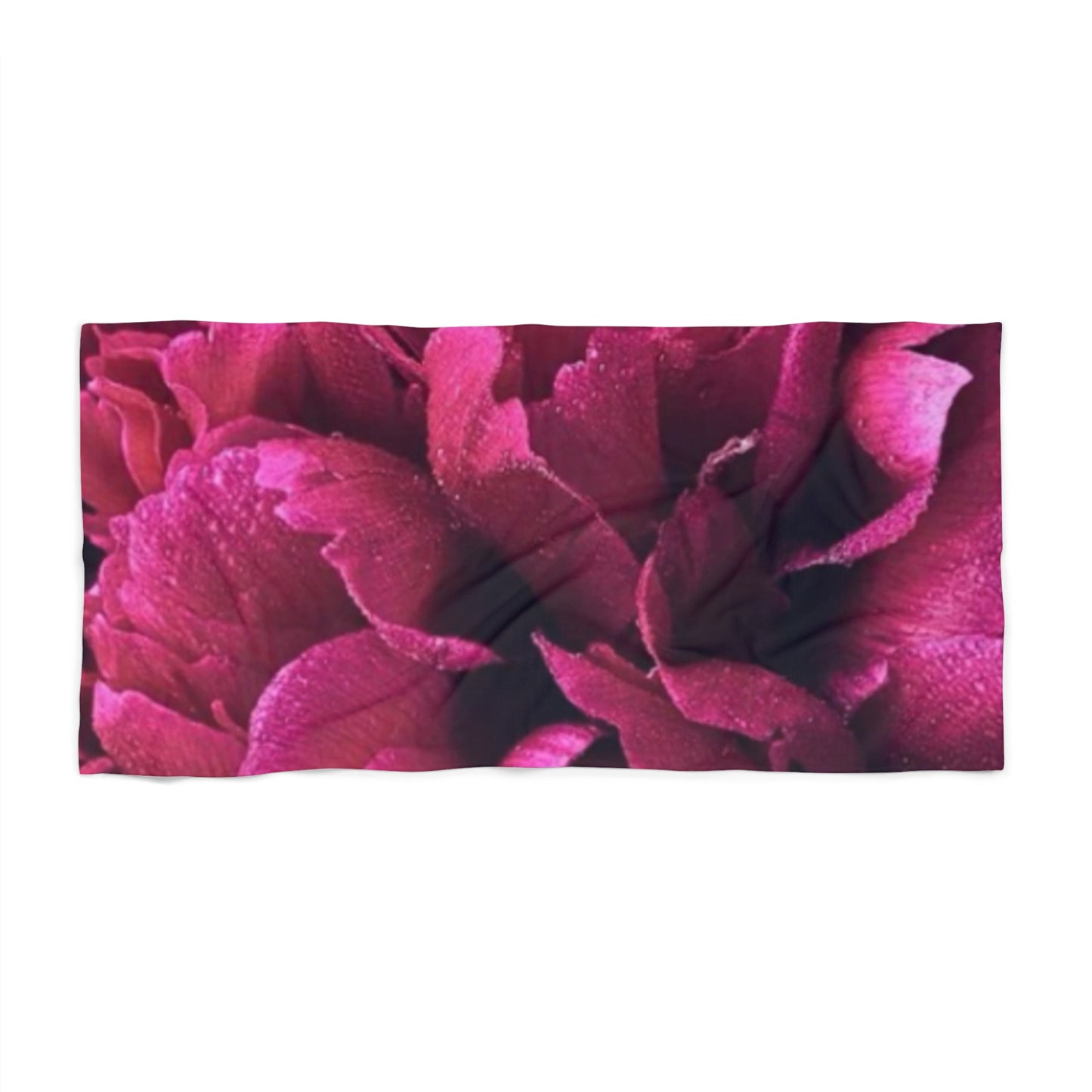 Floral Beach Soft Towel – Magenta Floral