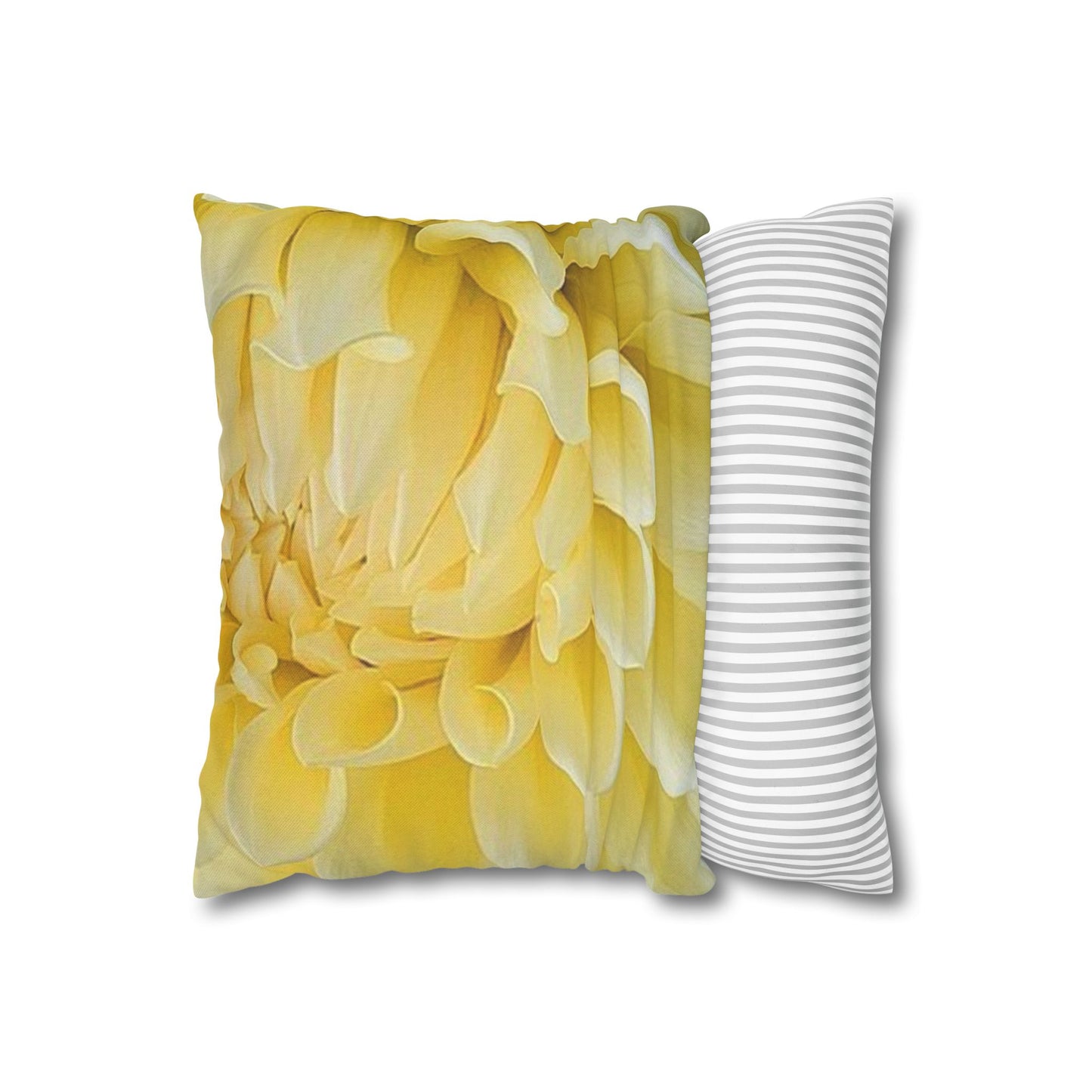 Yellow Dahlia Square Pillowcase