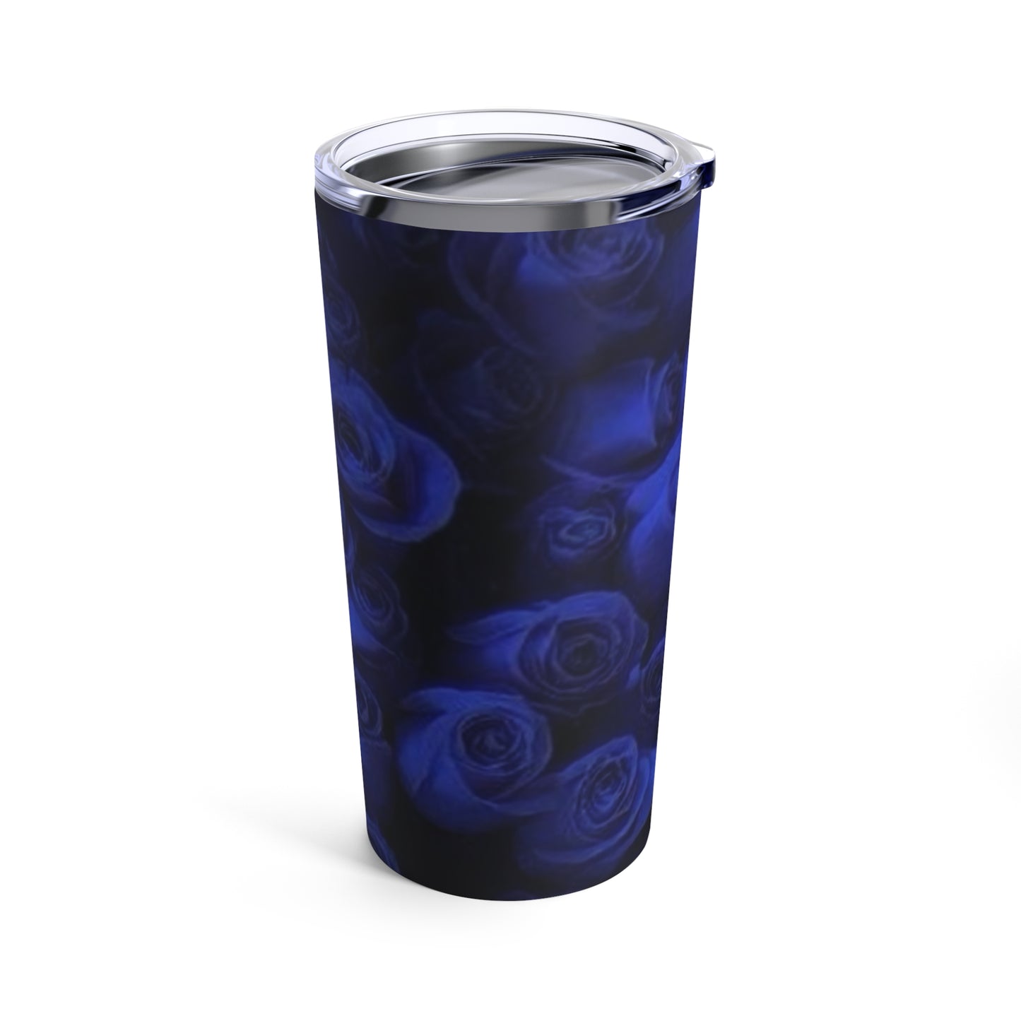 Dark Blue Roses Tumbler 20oz