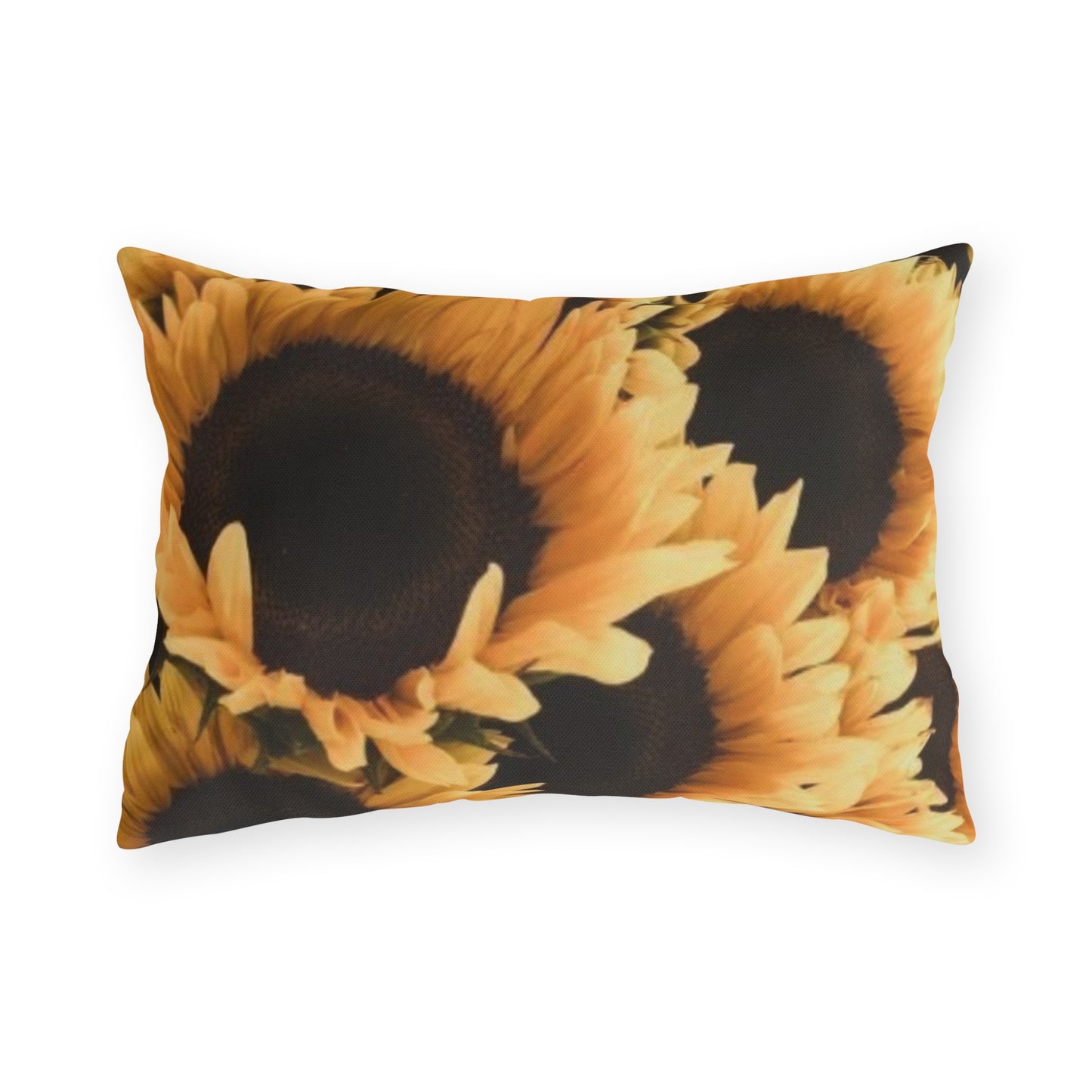 Sunflower Floral Outdoor Pillow