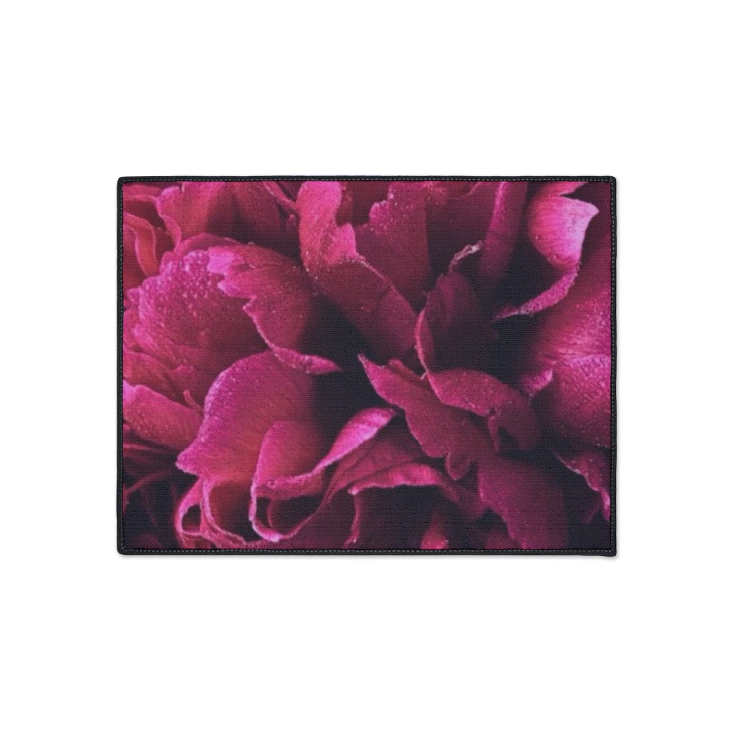 Magenta Floral Heavy Duty Floor Mat