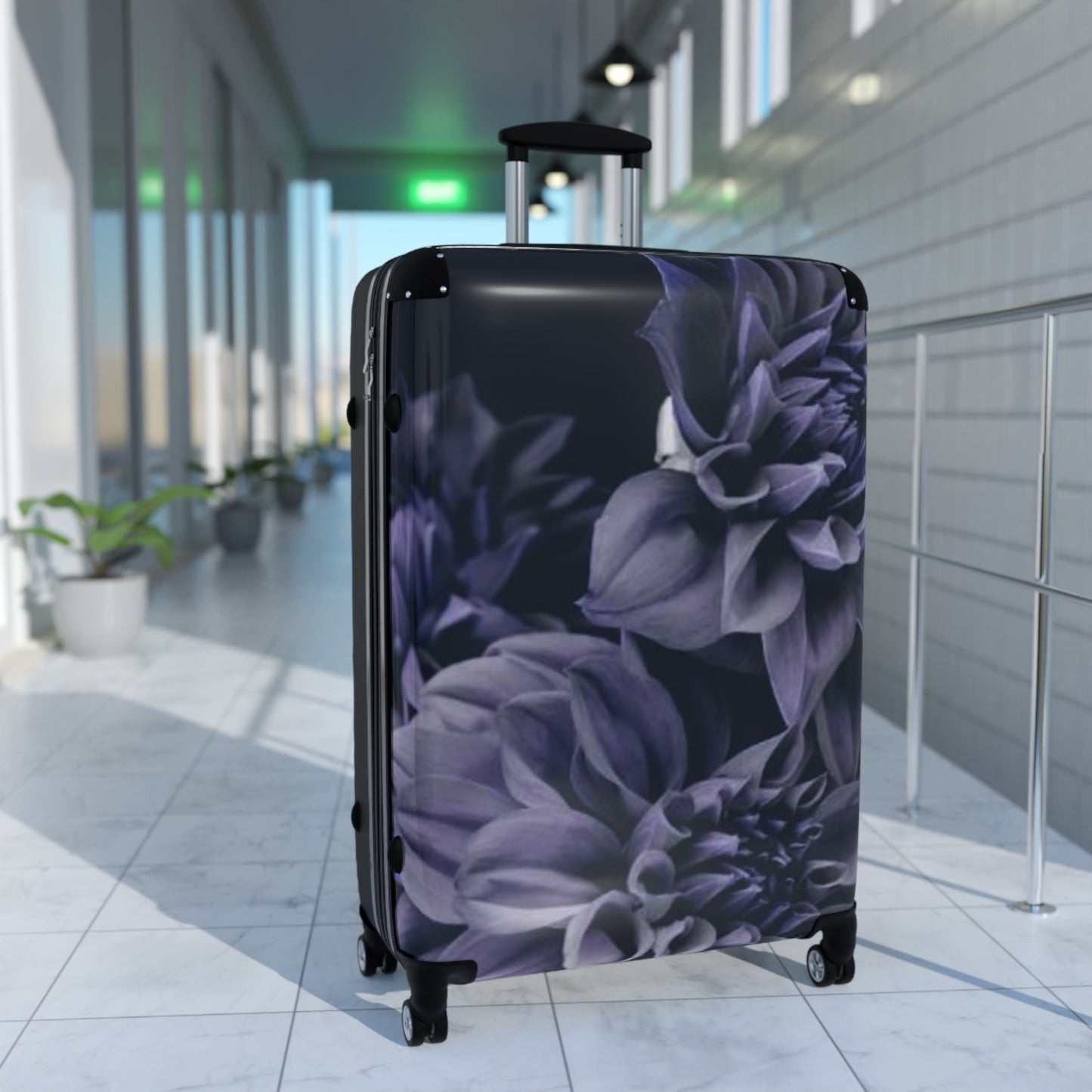 Blue Dahlia Suitcase