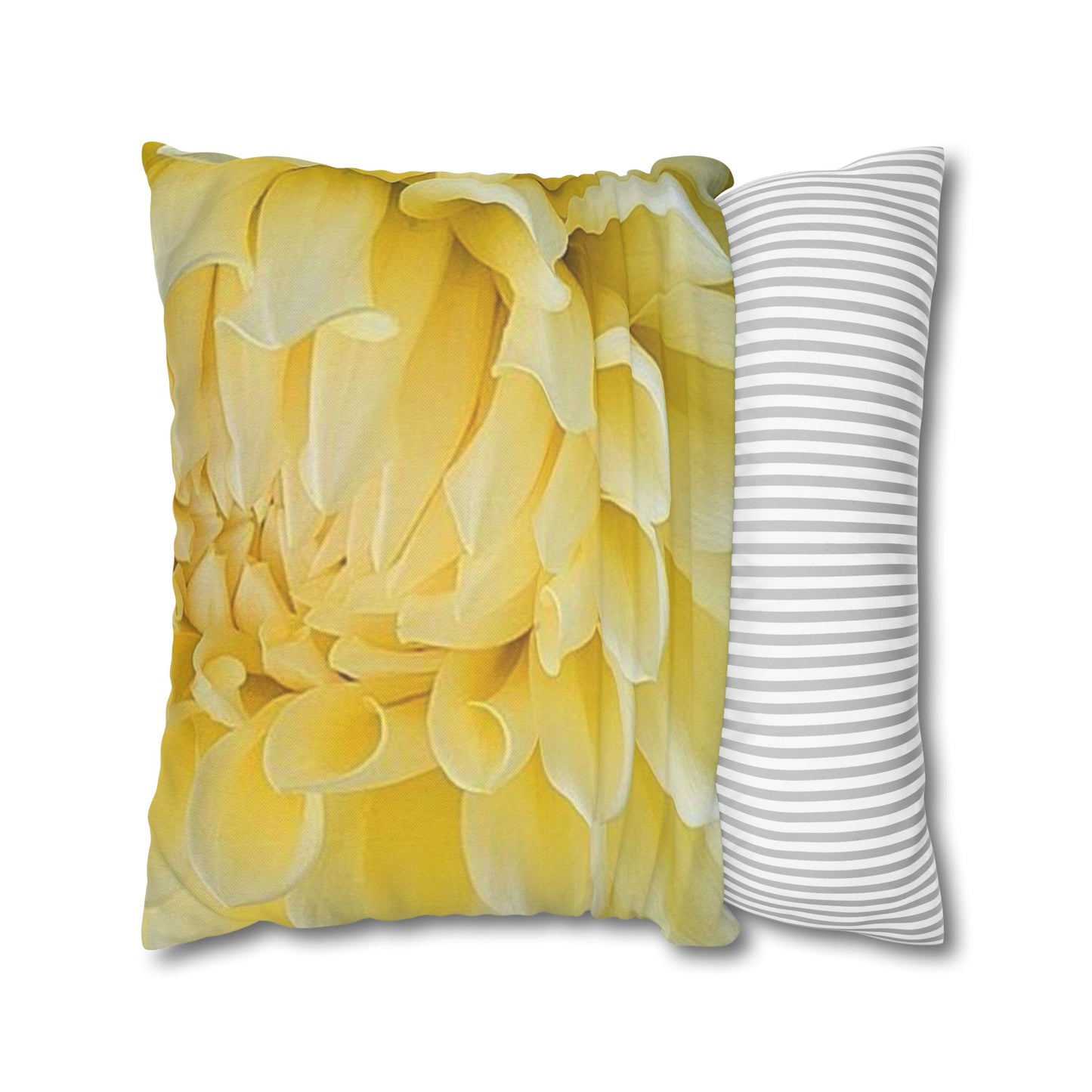 Yellow Dahlia Square Pillowcase