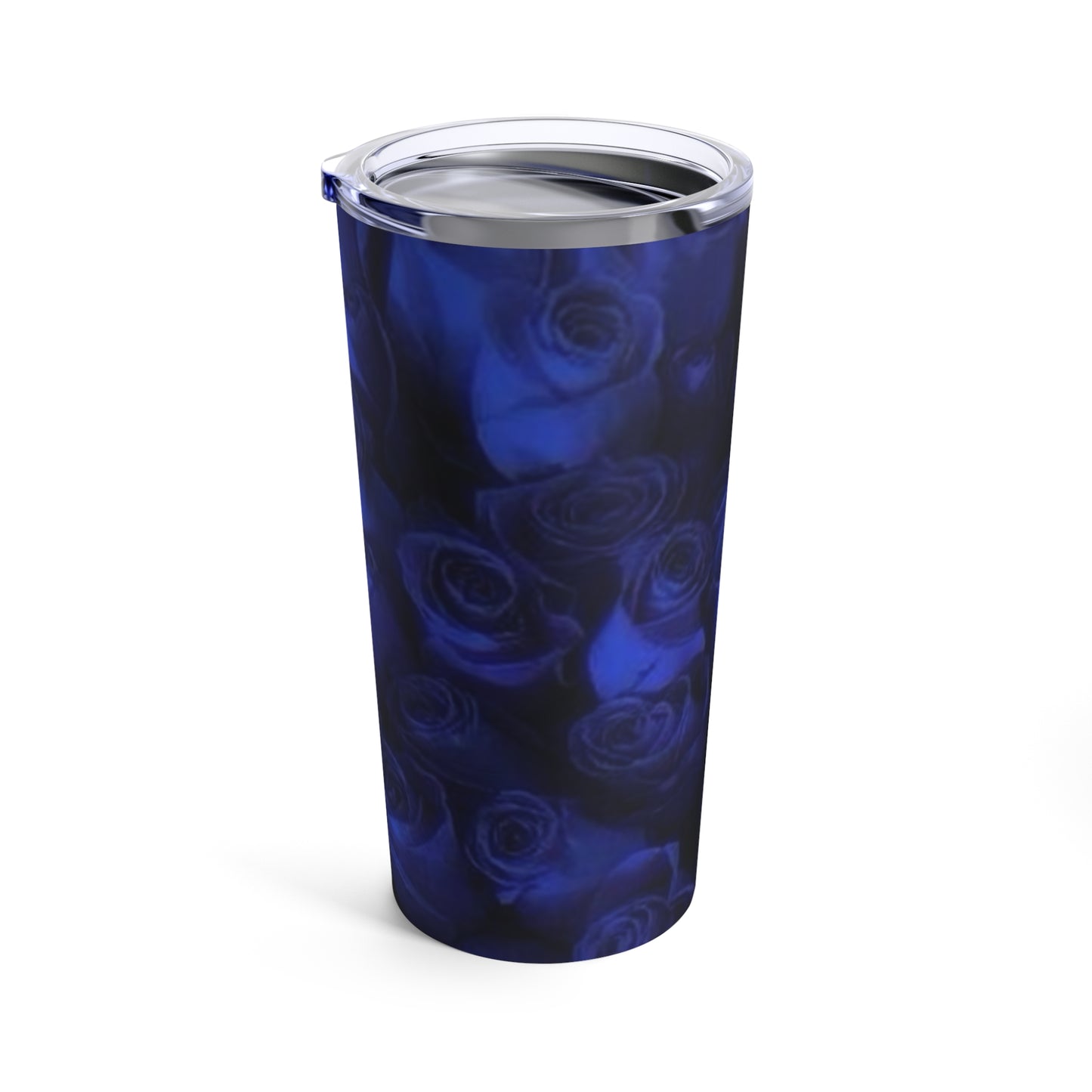 Dark Blue Roses Tumbler 20oz