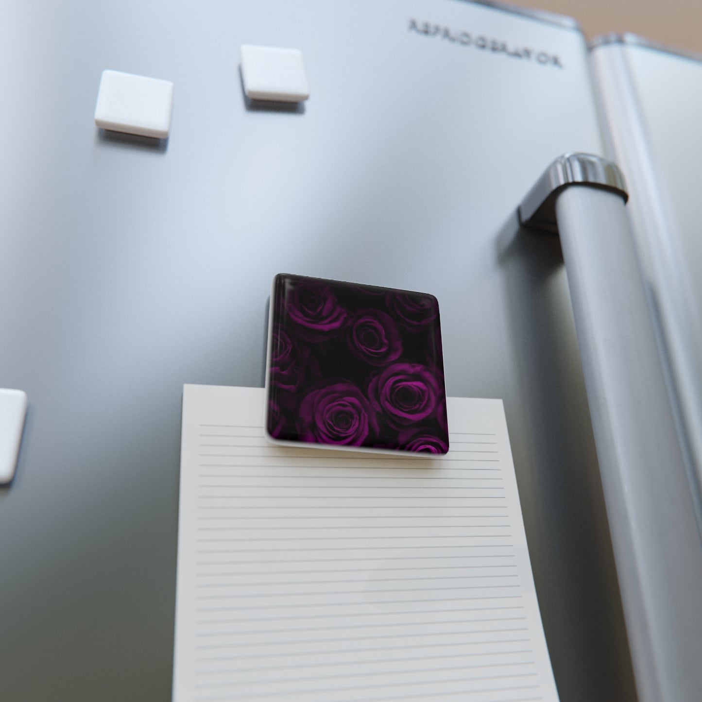 Dark Purple Roses Magnet