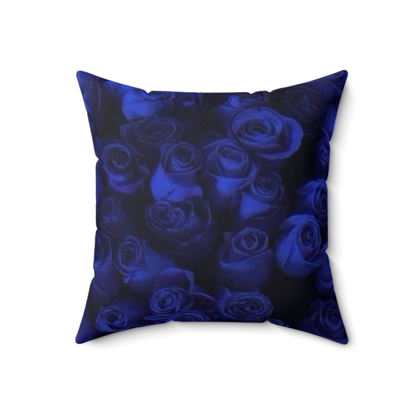 Dark Blue Roses Square Pillow