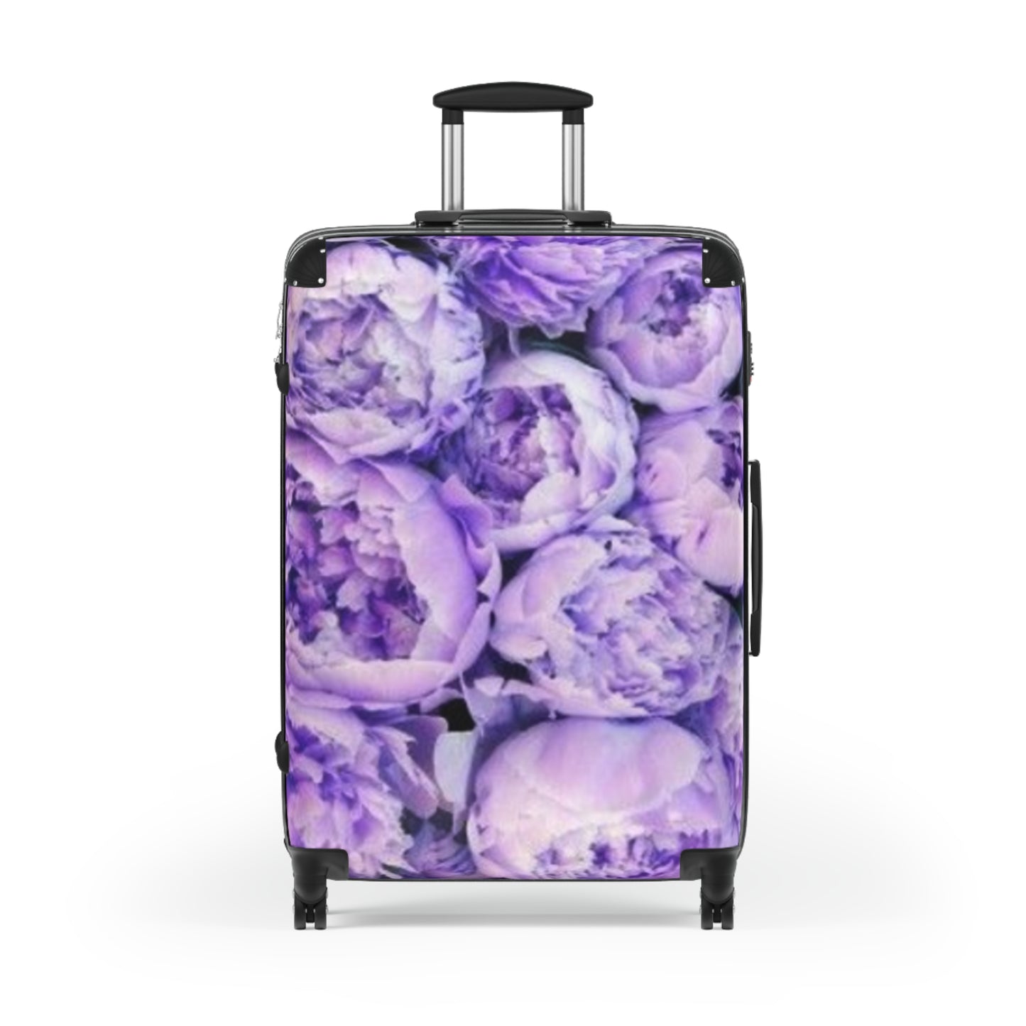 Purple Peony Floral Suitcase for Travelers – Modern Floral Style
