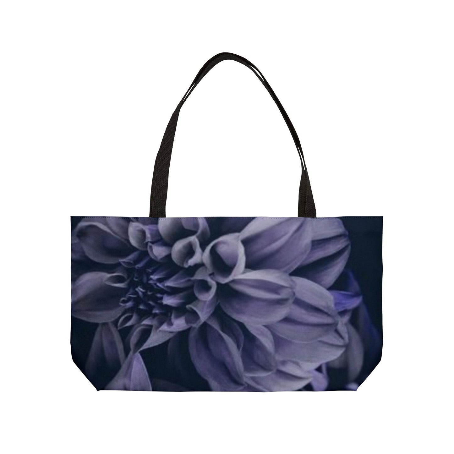 Blue Dahlia Rectangle Tote Bag