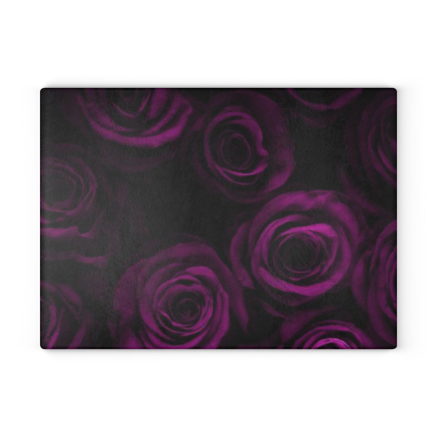 Dark Purple Roses Cutting Board