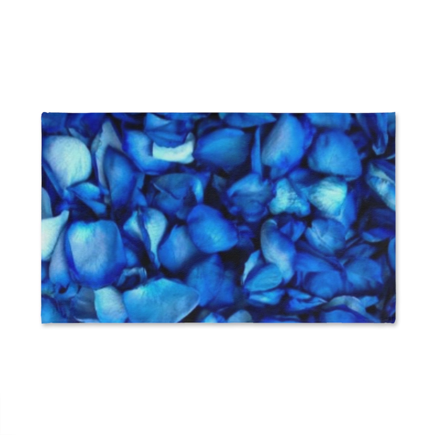 Floral Hand Towel – Blue Petals Motif