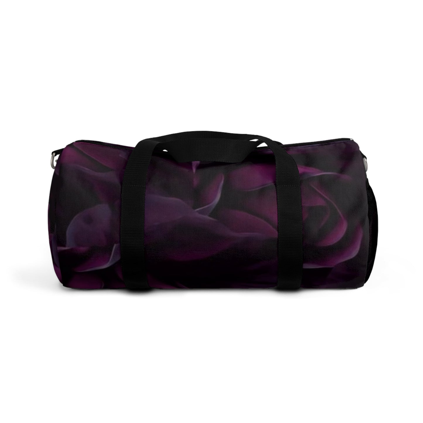 Dark Purple Floral Duffel Bag