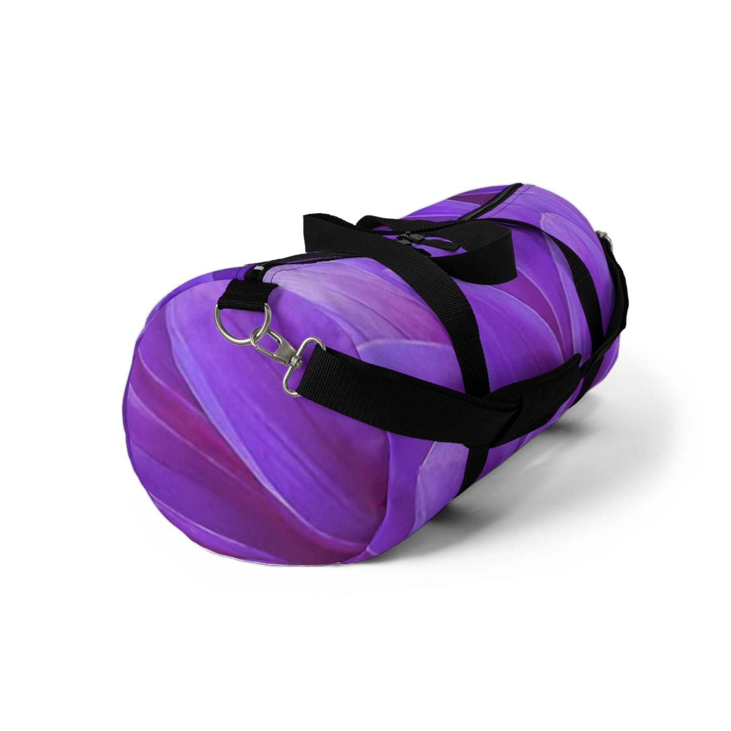 Purple Dahlia Floral Duffel Bag for Gym