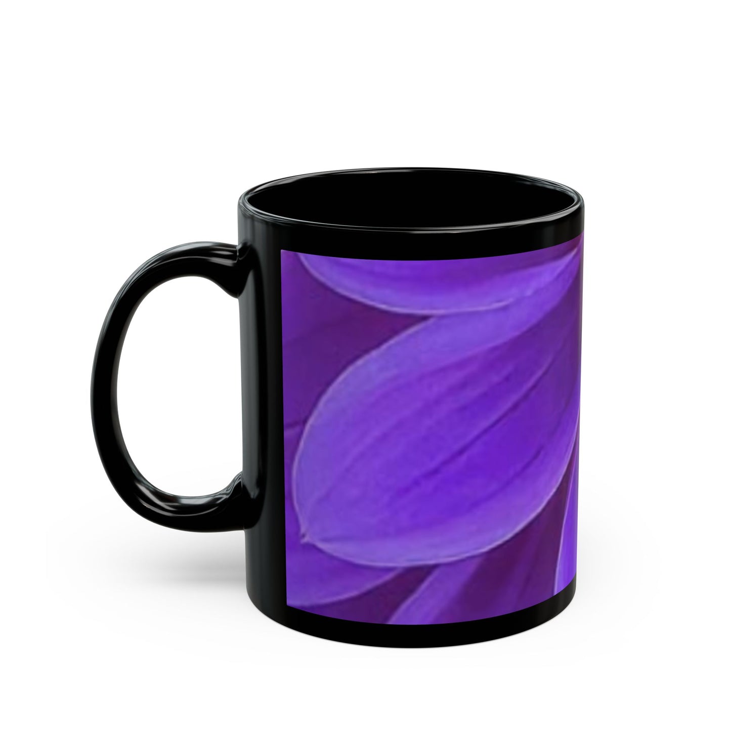 Purple Dahlia Floral Design Mug – Stylish Mug for Floral Lovers