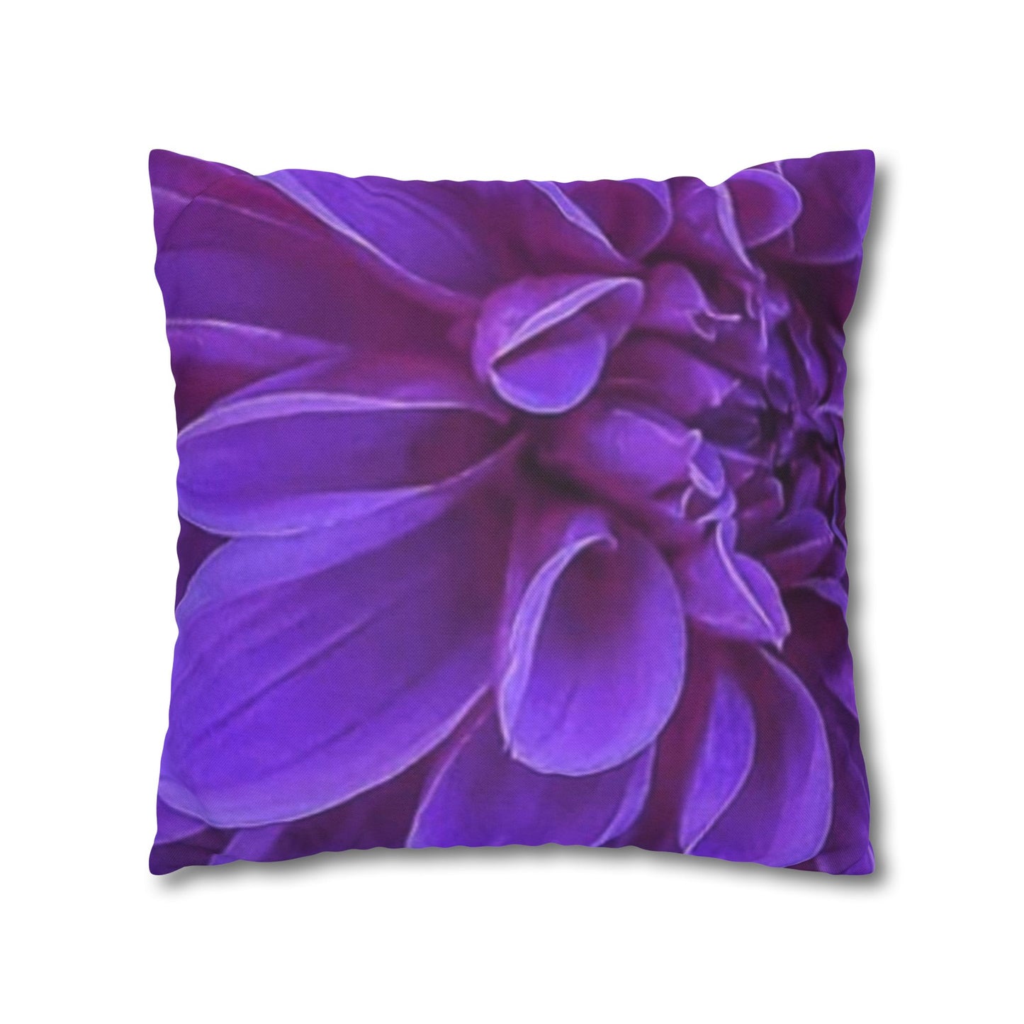 Purple Dahlia Square Pillowcase
