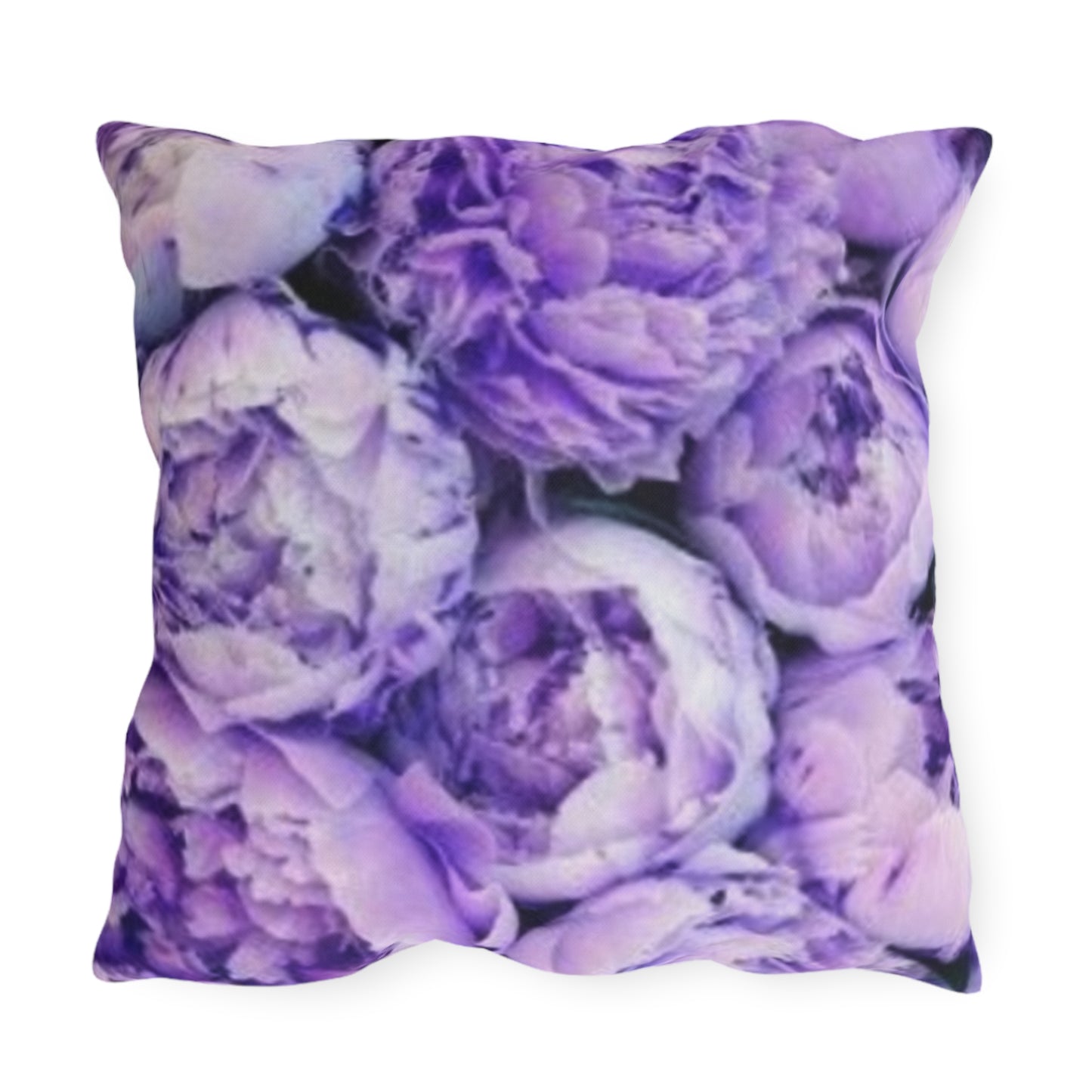 Purple Peony Outdoor Pillow