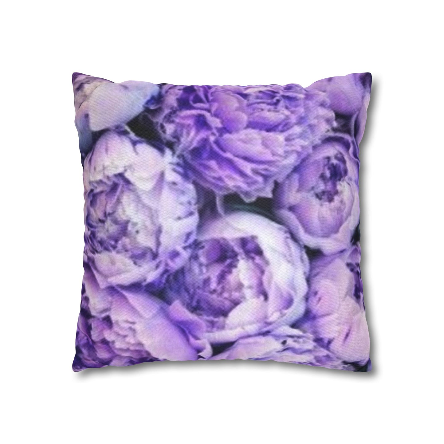 Purple Peony Square Pillowcase