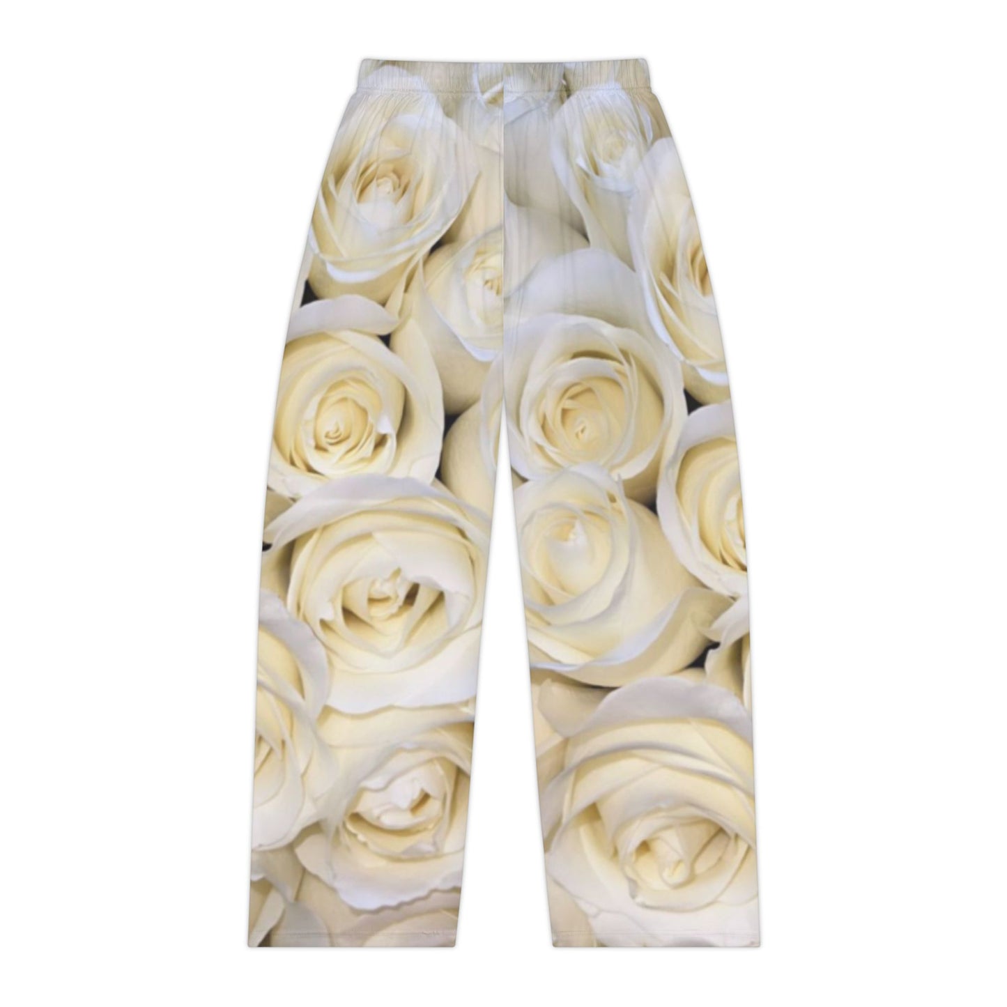 White Roses Cozy Floral Pajama Pant
