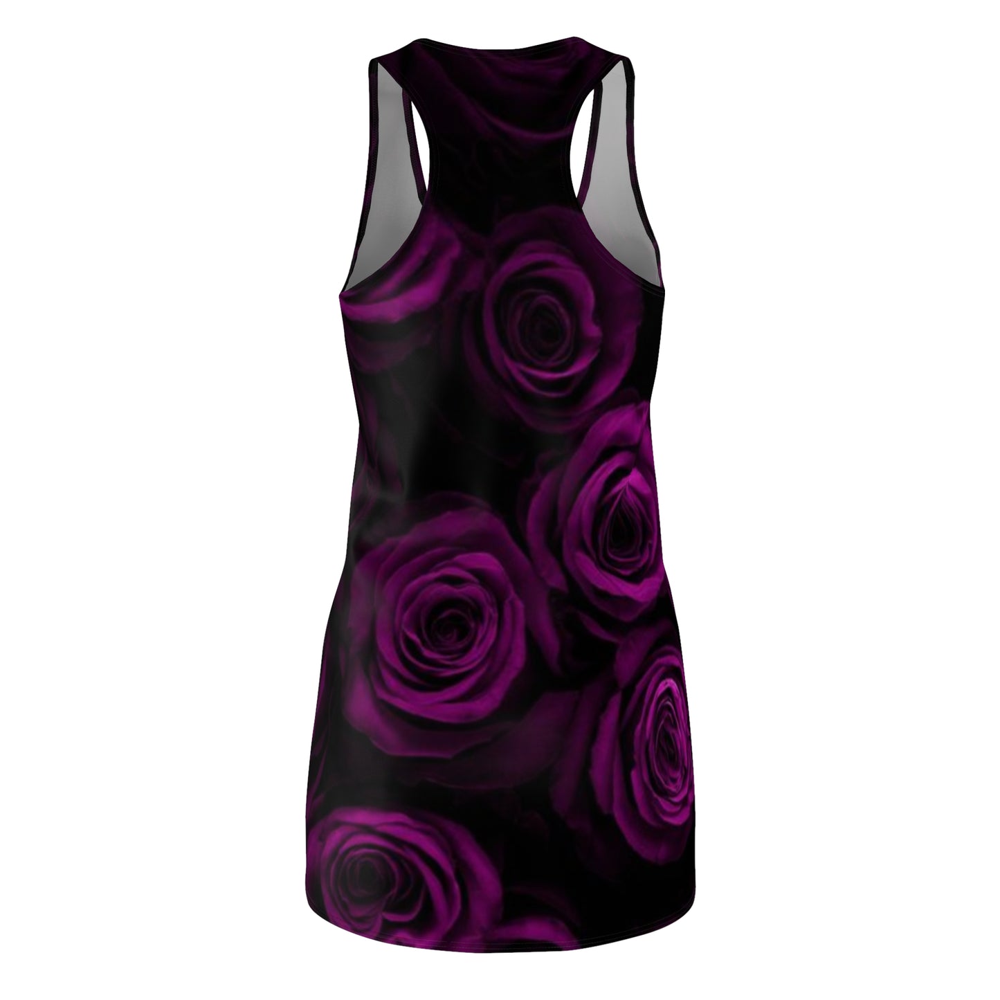 Dark Purple Roses Racerback Dress