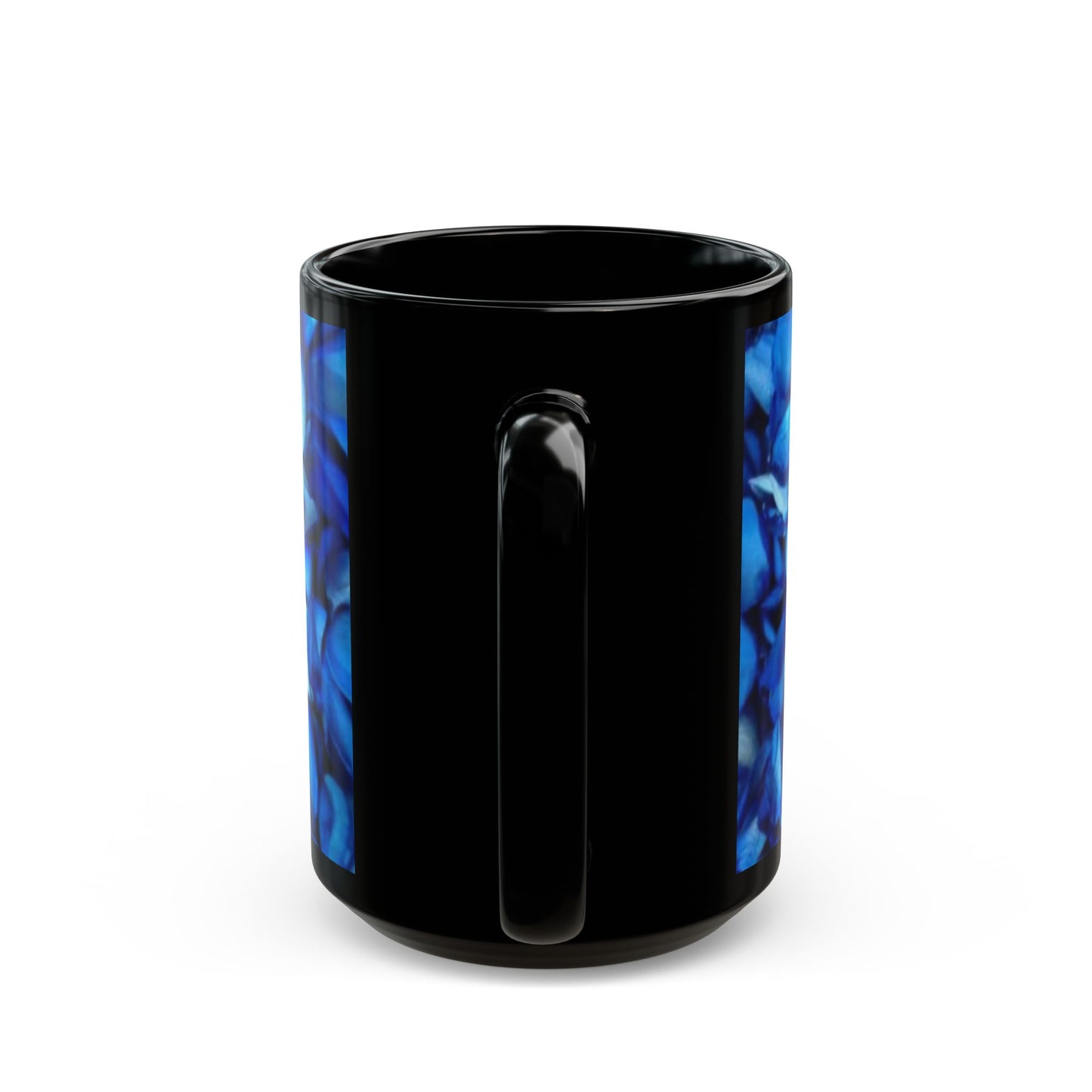 Blue Petals Floral Design Mug – Unique Floral Coffee Mug
