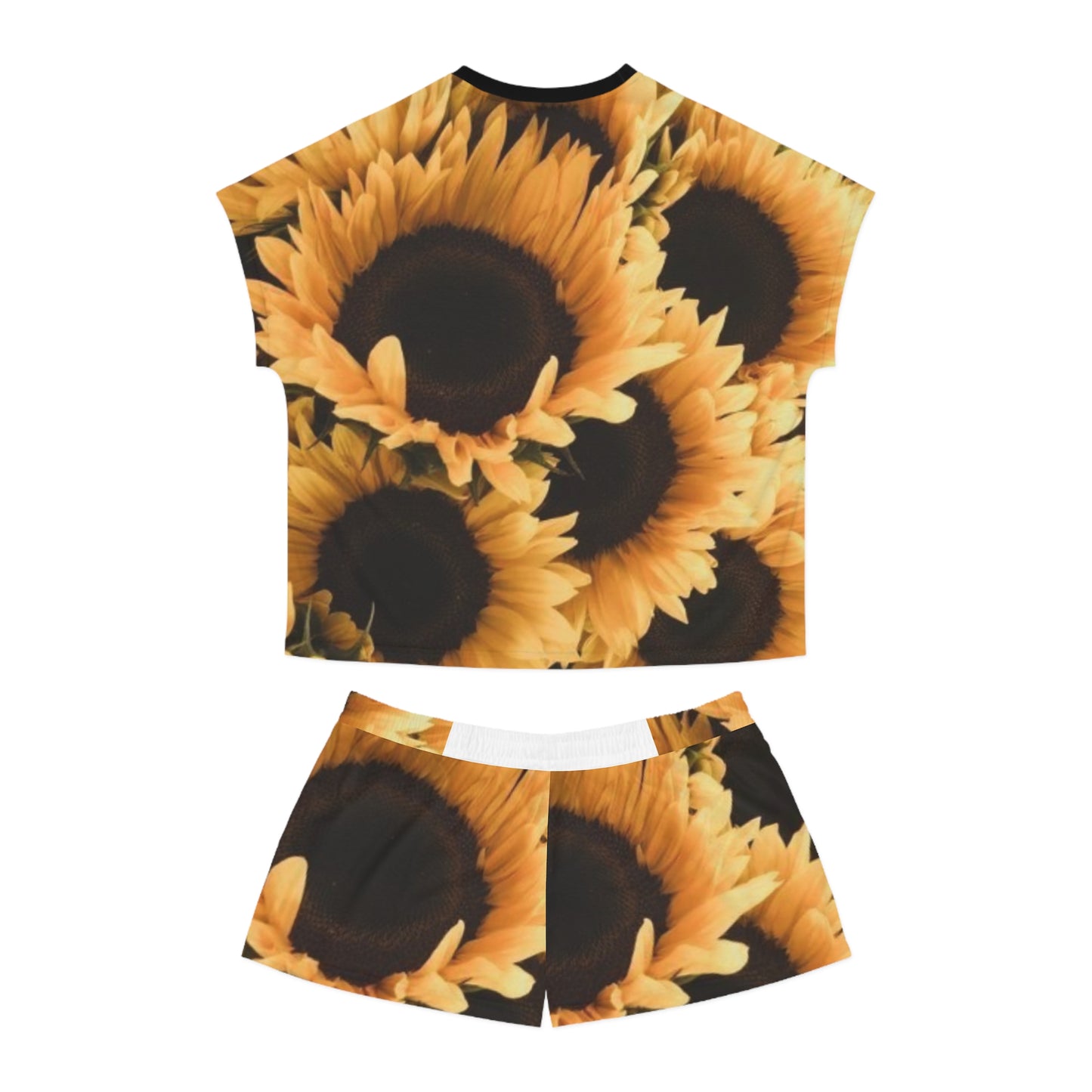 Sunflower Floral Pajama Set for Women