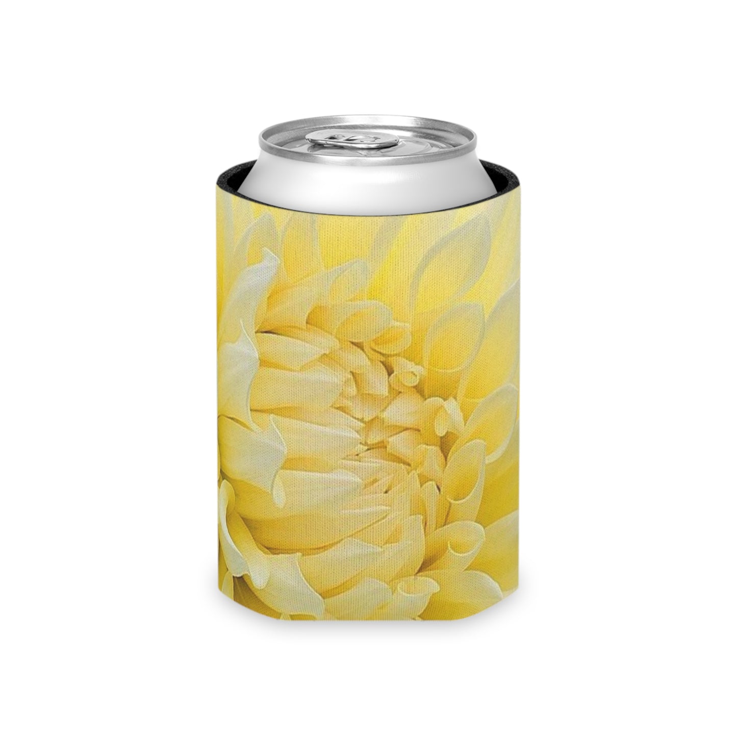 Yellow Dahlia Can Cooler