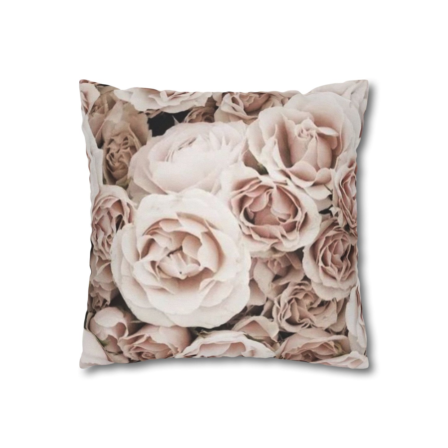 Light Pink Roses Square Pillowcase
