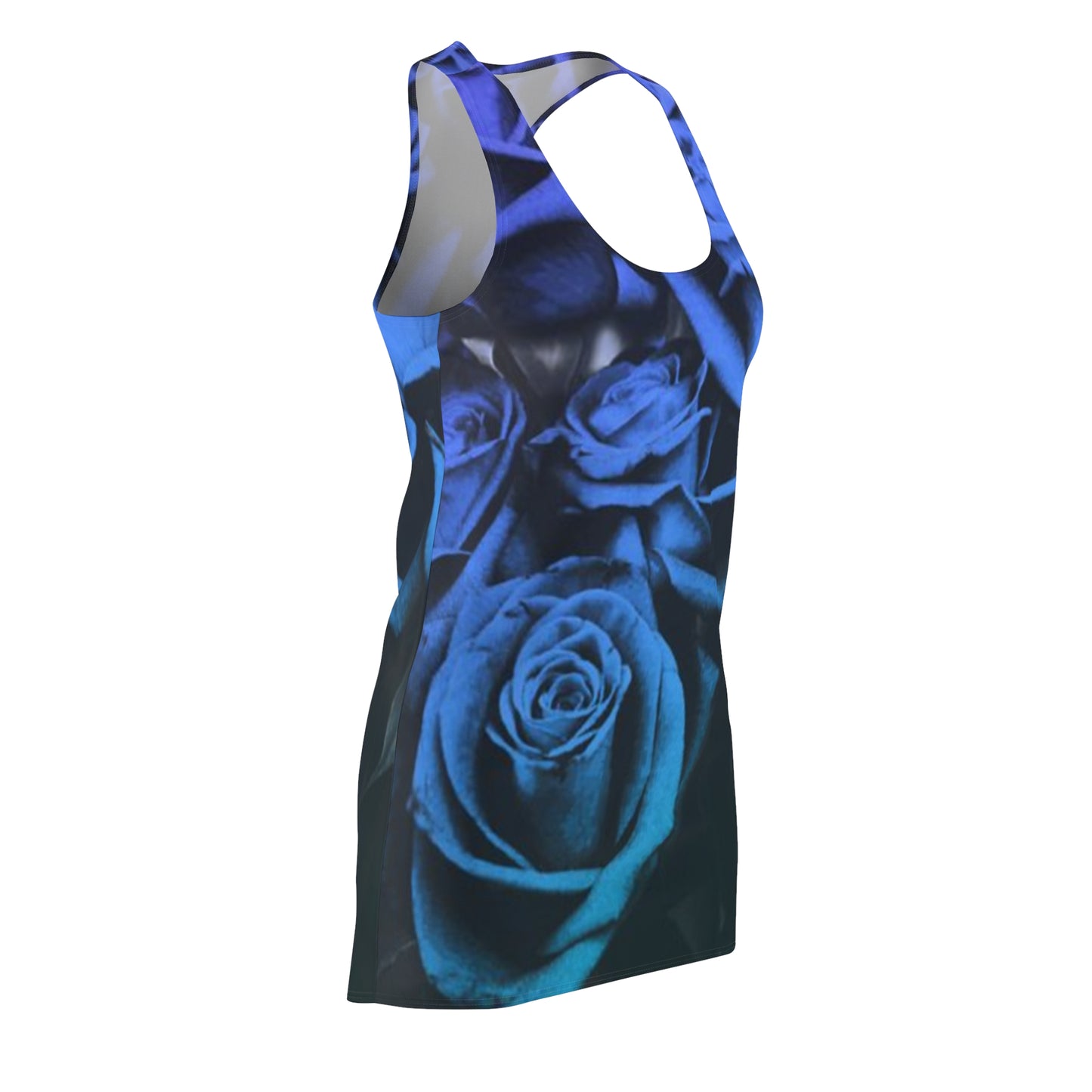 Blue Roses Racerback Dress