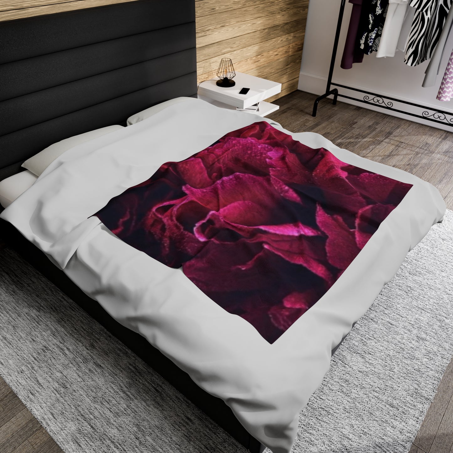 Magenta Floral Blanket
