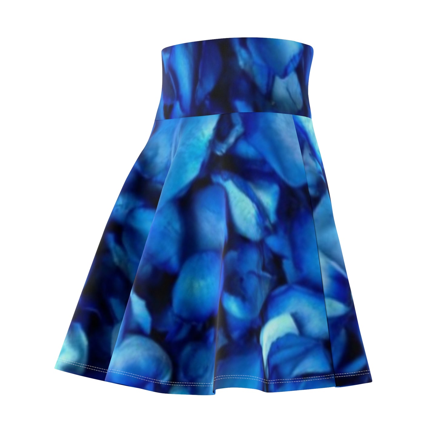 Blue Petals Skater Skirt