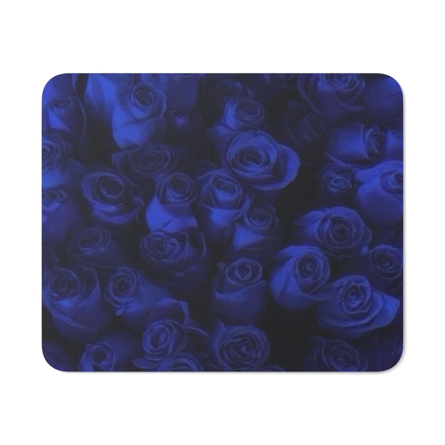 Dark Blue Roses Desk Mouse Pad