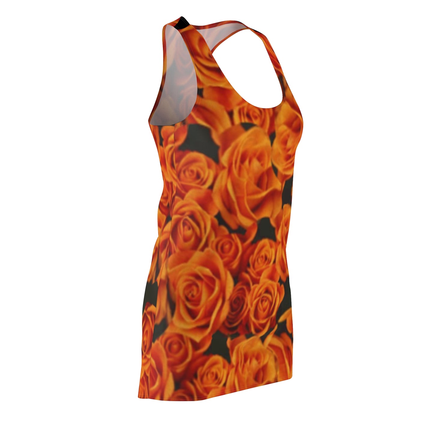 Orange Roses Racerback Dress
