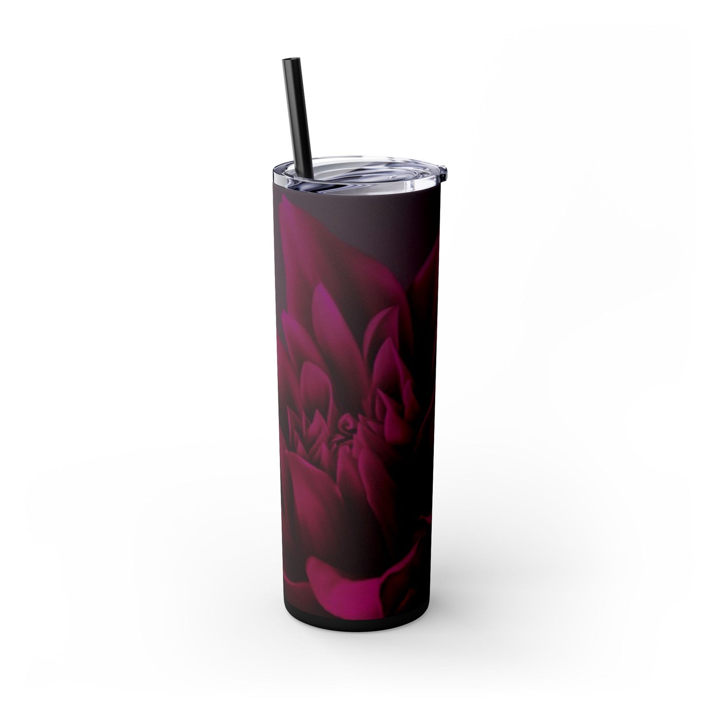 Magenta Dahlia Skinny Tumbler – Durable Stainless Steel 20 oz