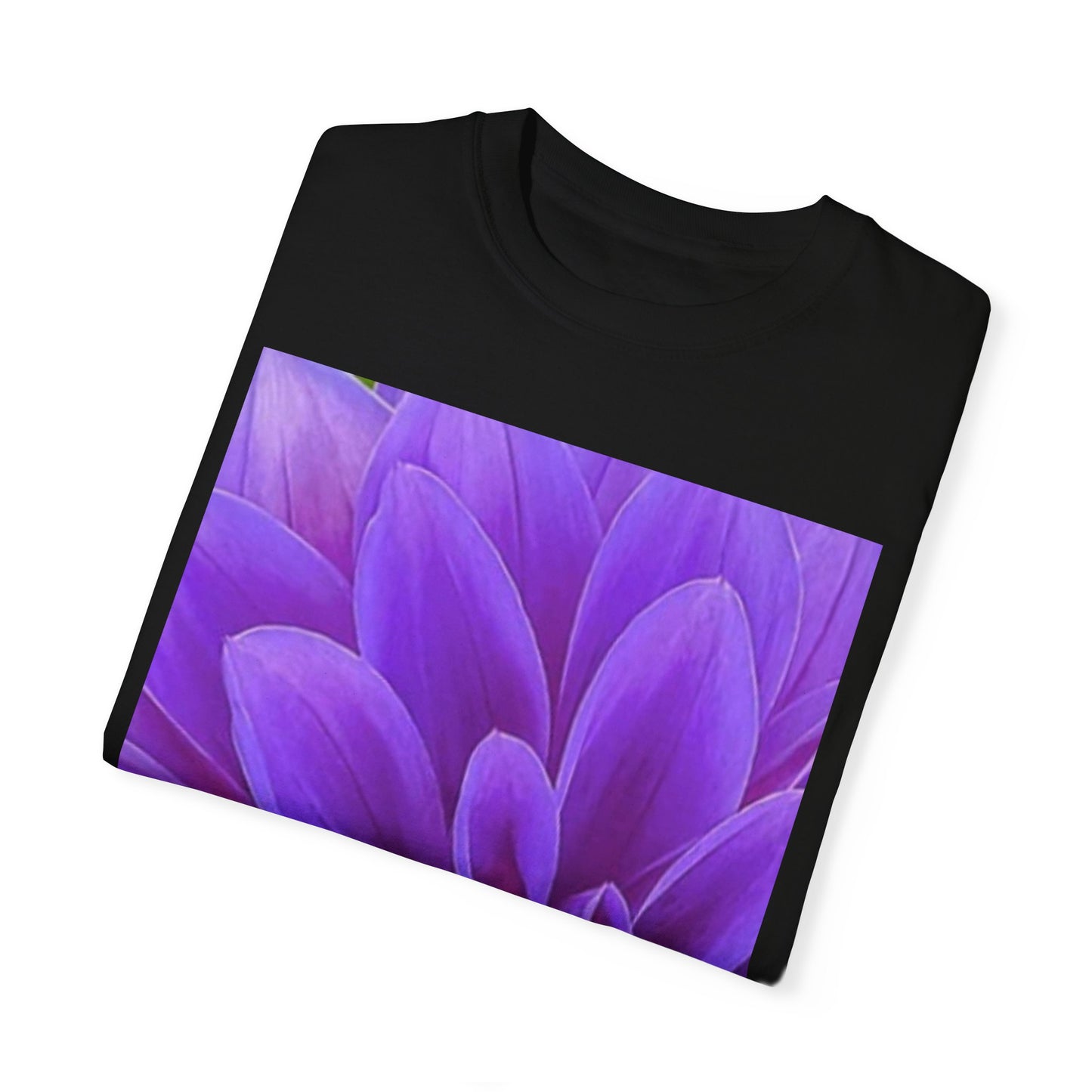 Purple Dahlia Floral T-shirt Relaxed Fit