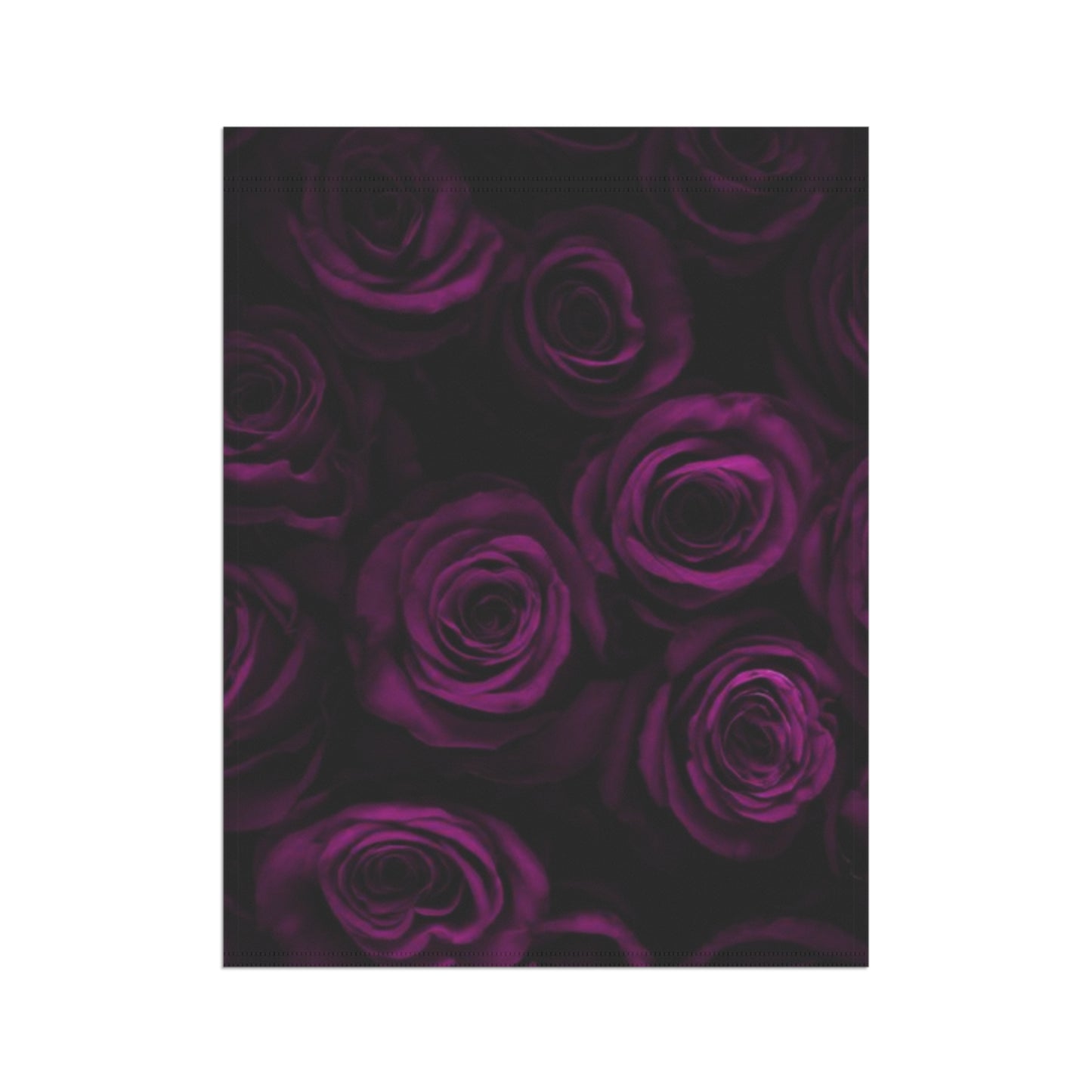 Dark Purple Roses Garden & House Banner