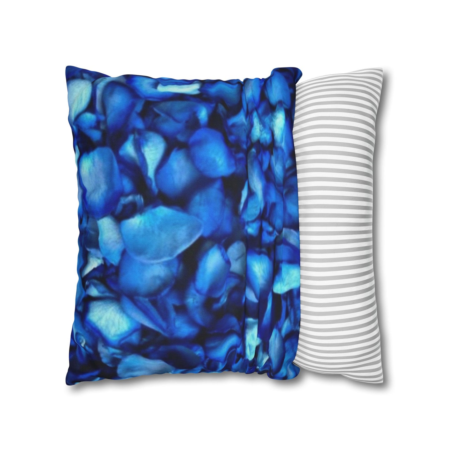 Blue Petals Square Pillowcase