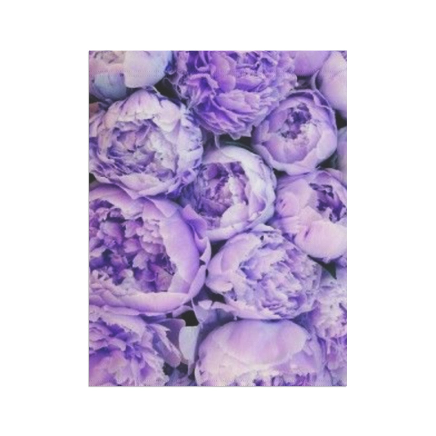 Purple Peony Floral Garden and House Banner – Soft Floral Touch