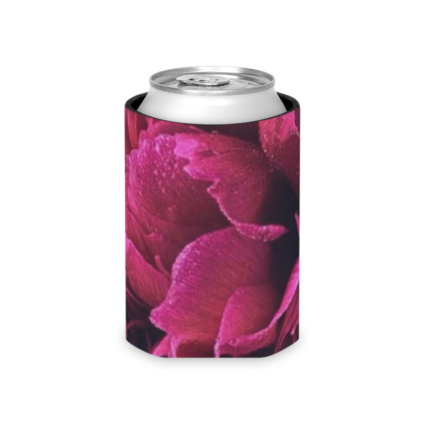 Floral Can Cooler - Magenta Floral Design