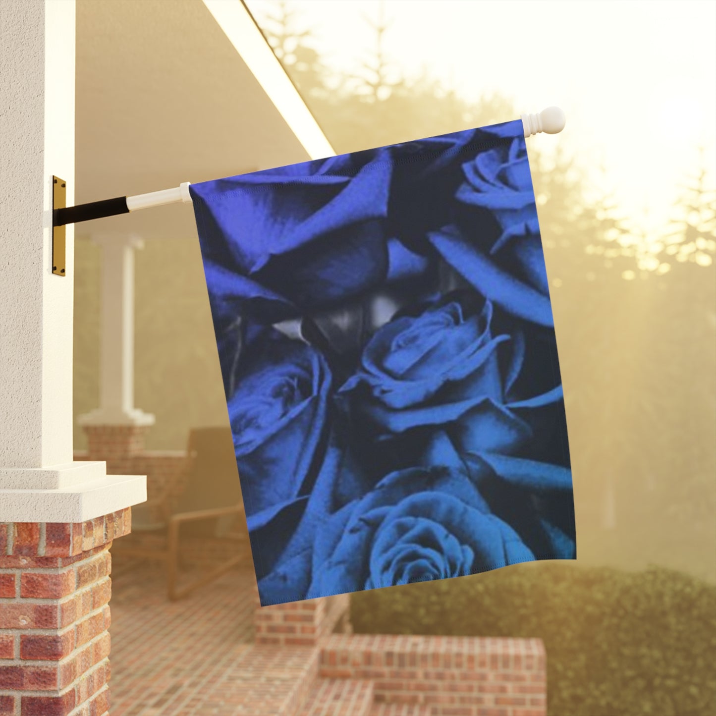 Blue Roses Garden & House Banner