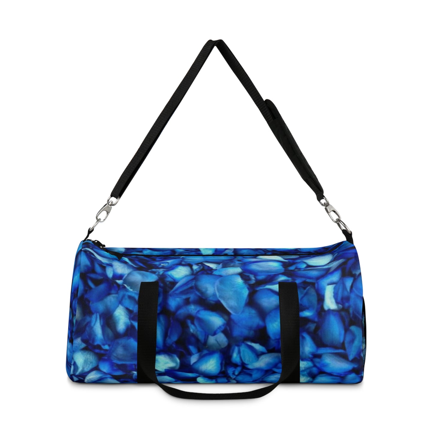 Blue Petals Floral Duffel Bag for Gym