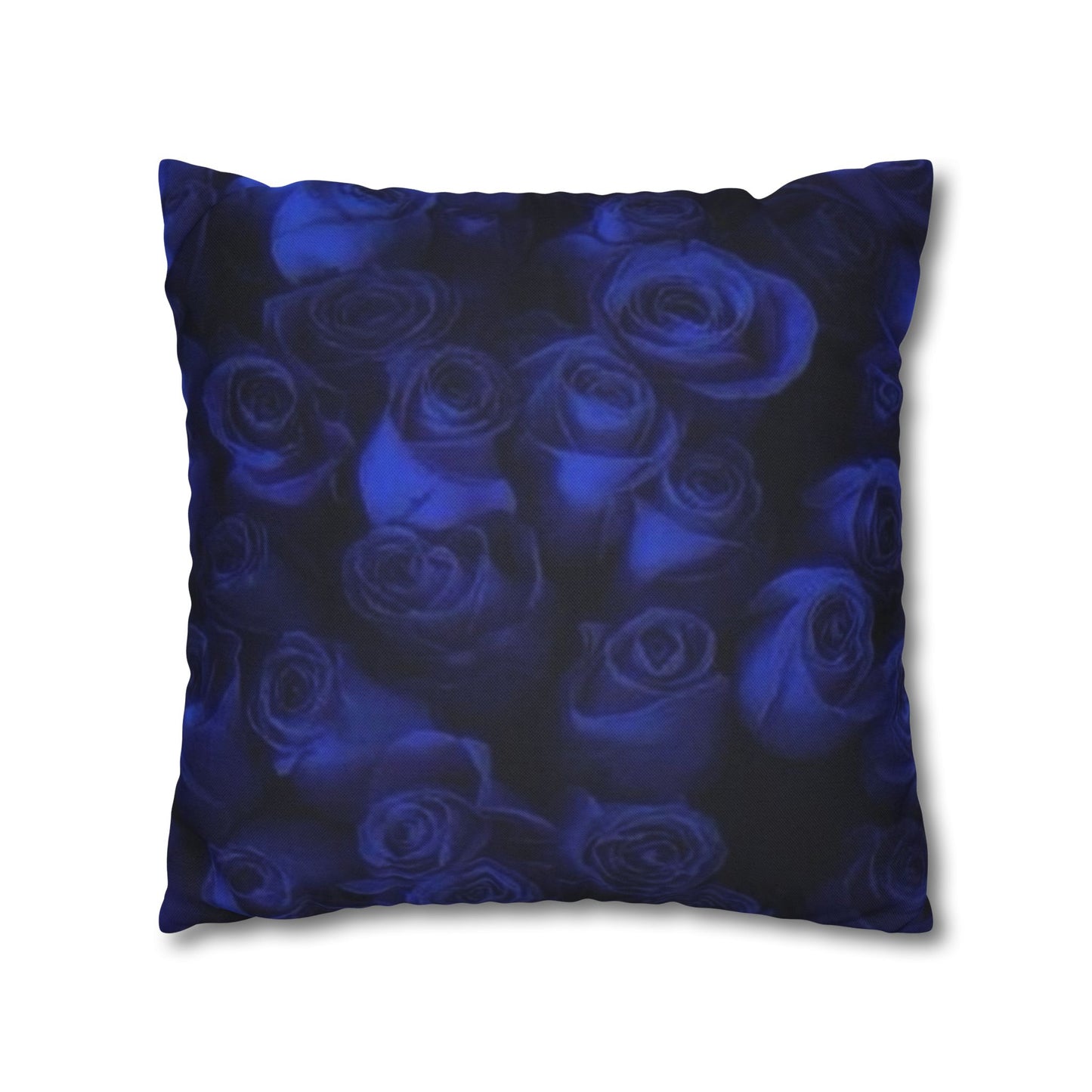 Dark Blue Roses Square Pillowcase