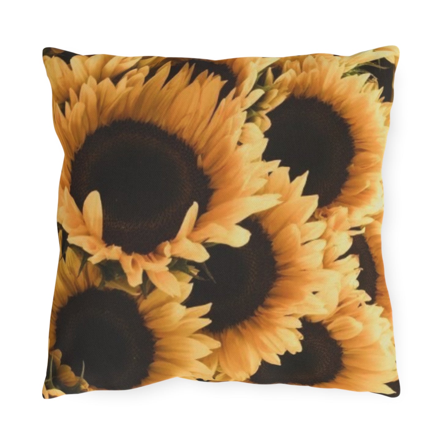 Sunflower Floral Outdoor Pillow
