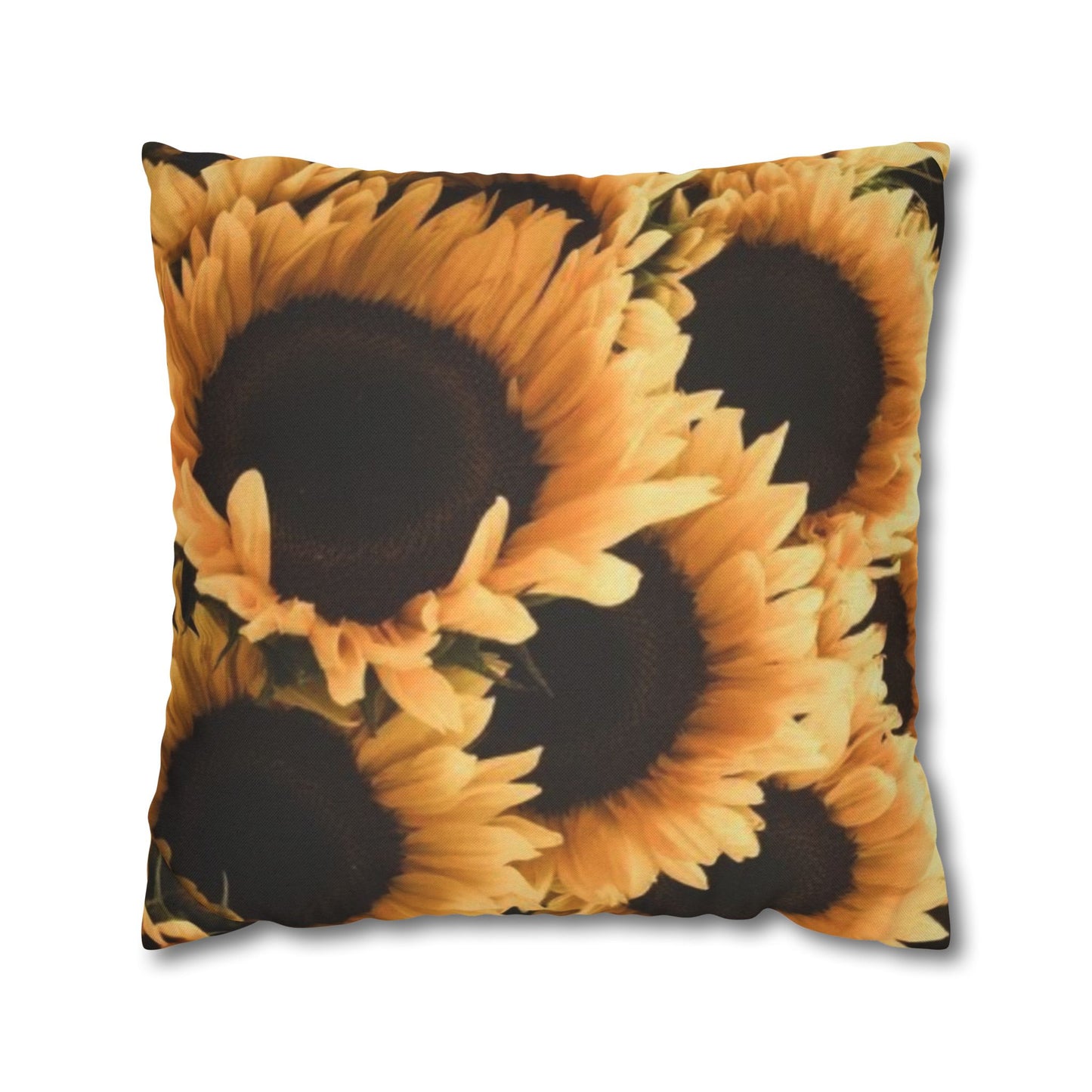 Sunflower Floral Square Pillowcase