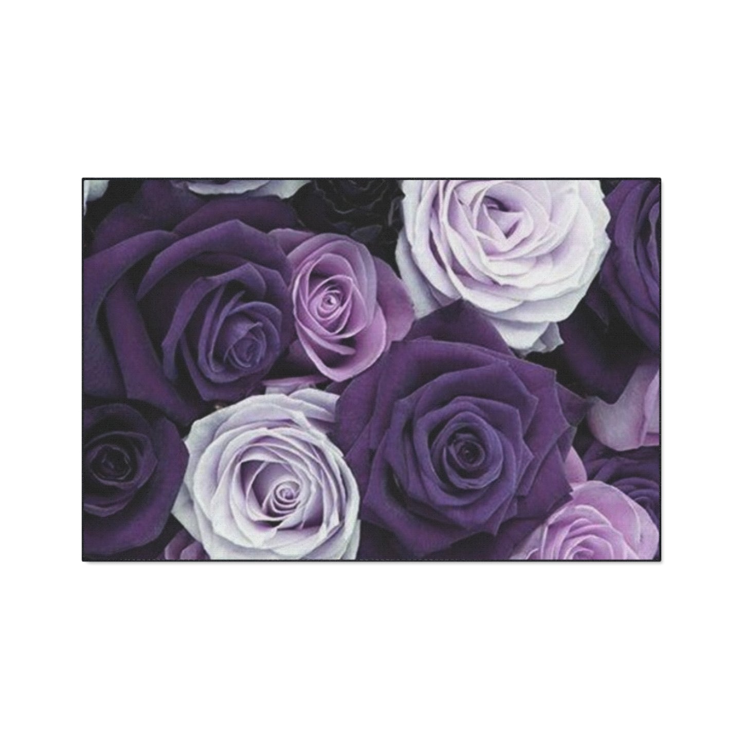 Heavy Duty Floral Floor Mat Purple Roses | Stylish Durable Rug