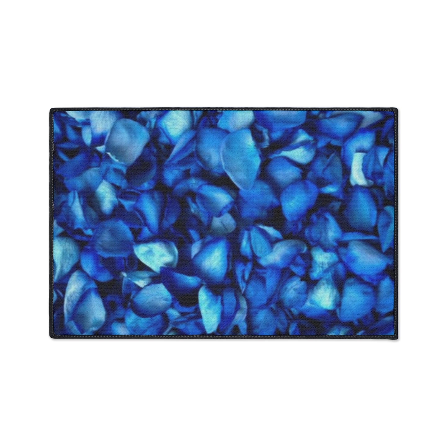 Blue Petals Heavy Duty Floor Mat
