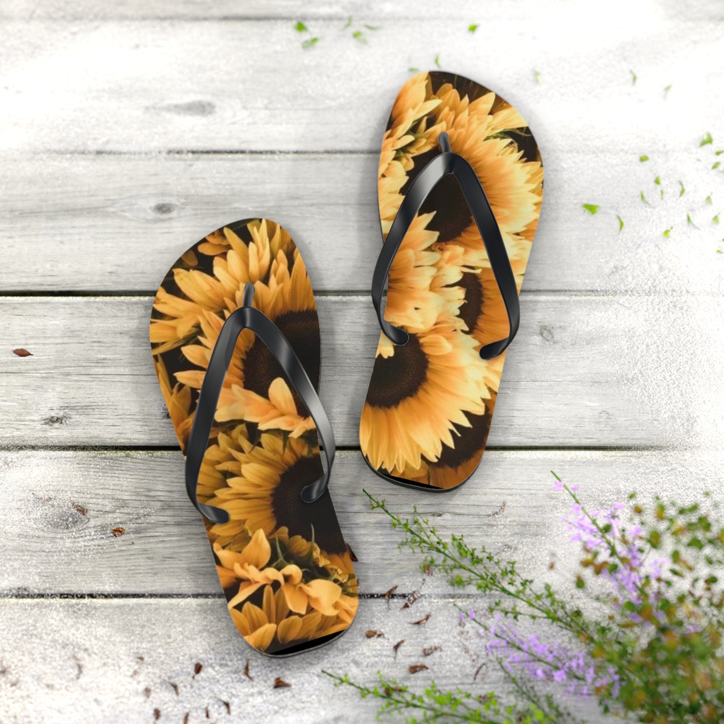 Sunflower Flip Flops
