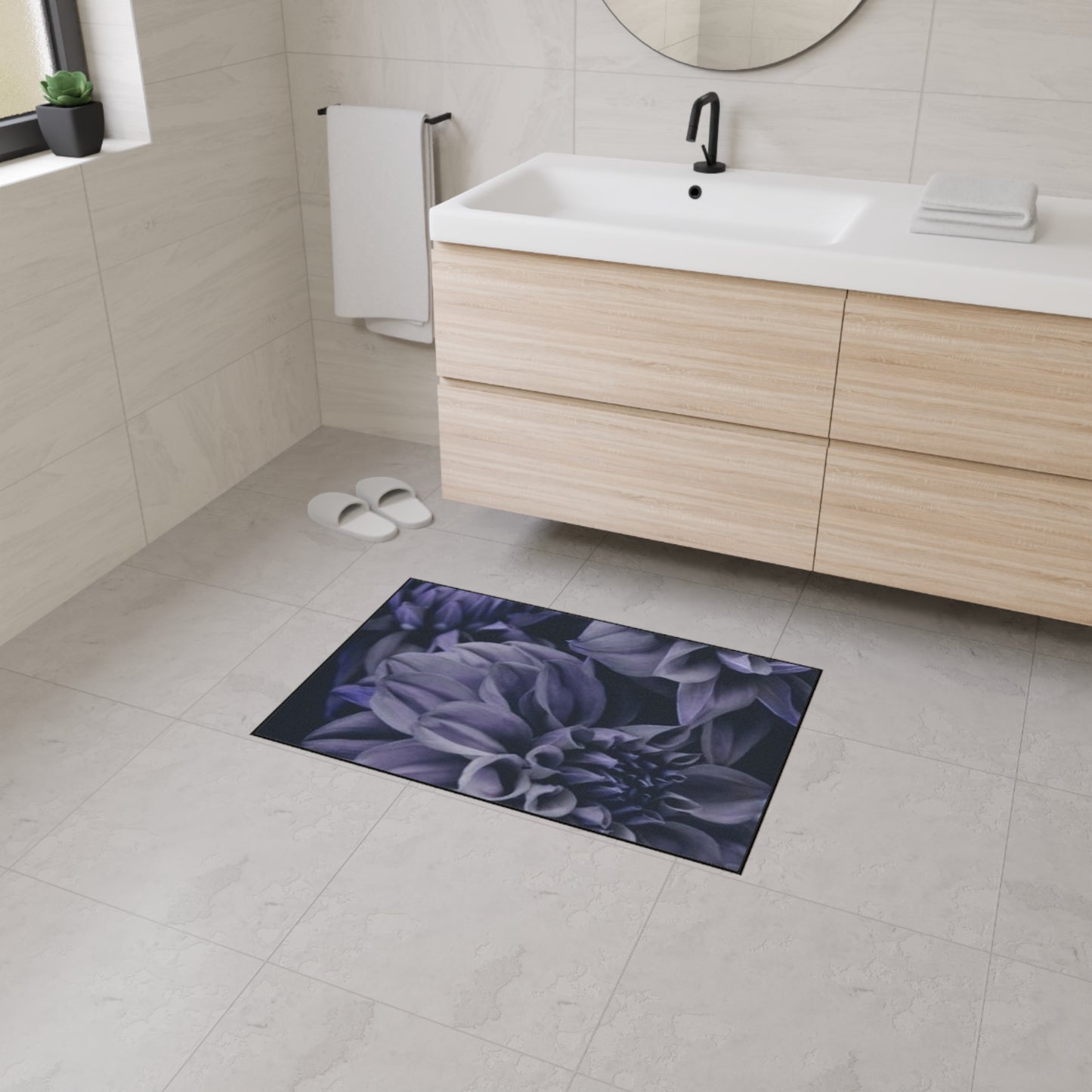 Blue Dahlia Heavy Duty Floor Mat