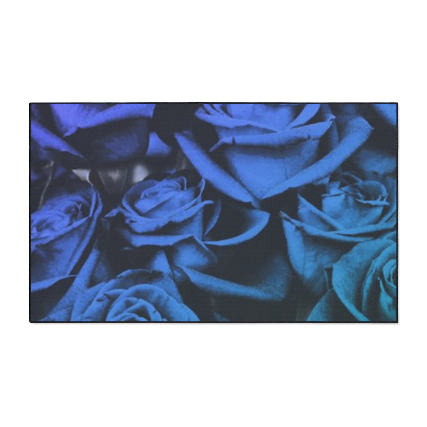 Blue Roses Heavy Duty Floor Mat